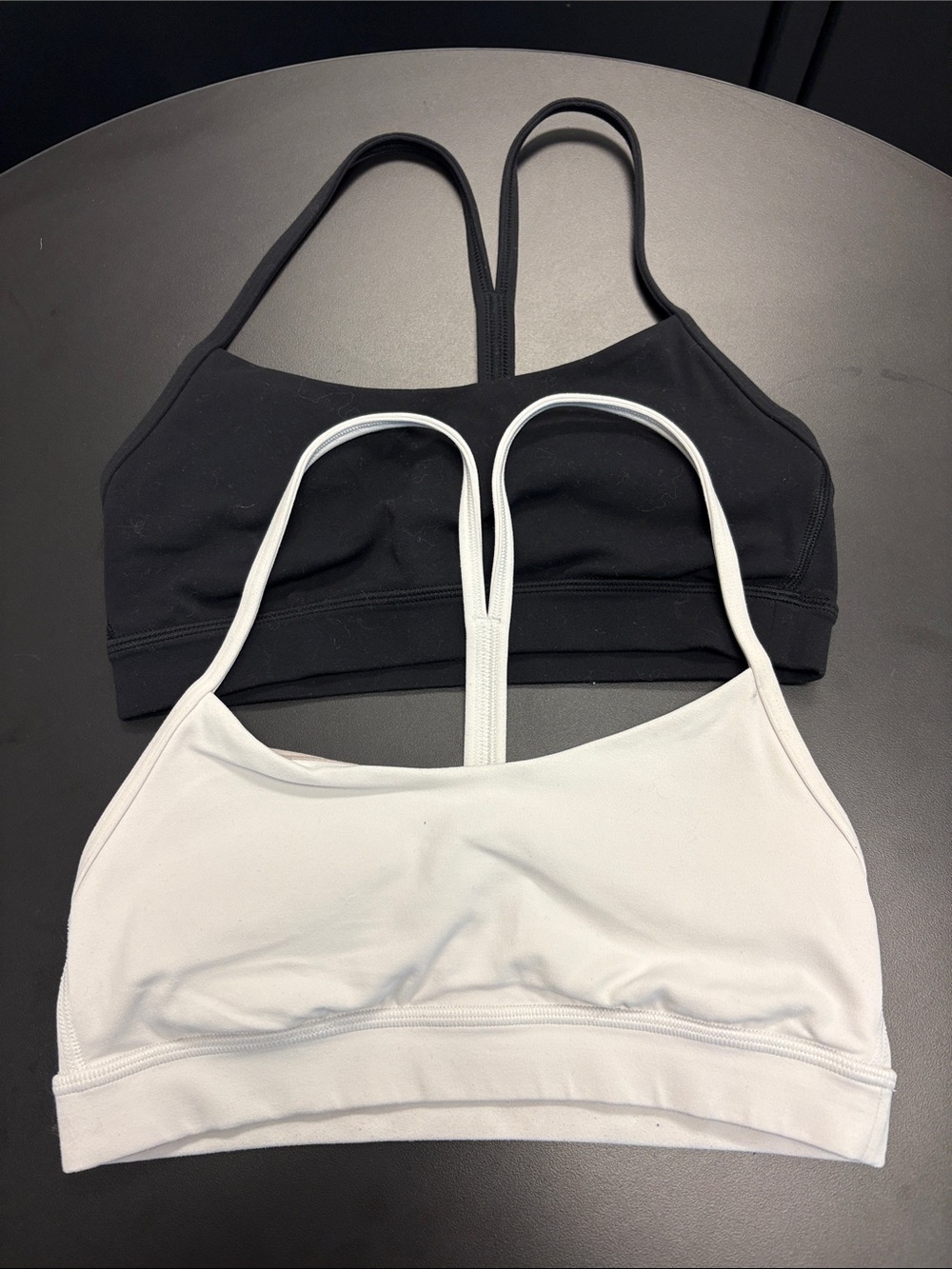 lululemon athletica Black & White Double Pack Strappy Sports Bras